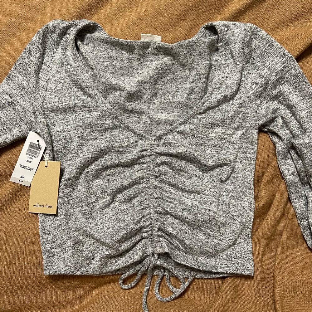 Wilfred Free Lynx longsleeve, grey, NWT size small